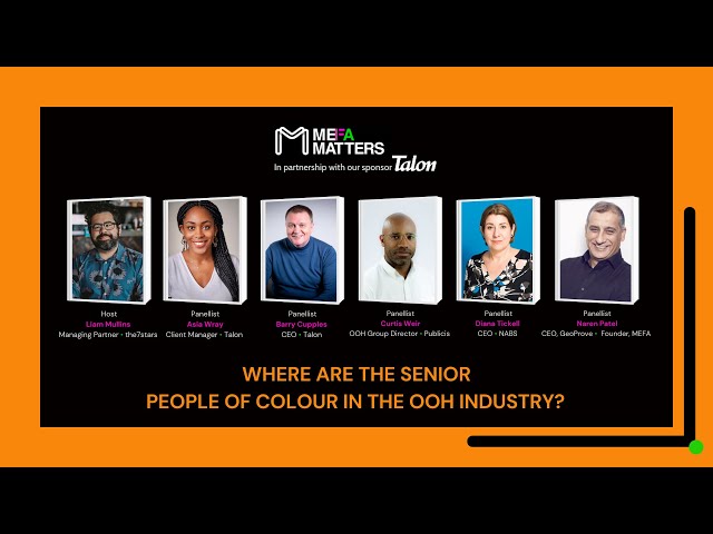 MEFA: Where are the senior people of colour in the OOH industry