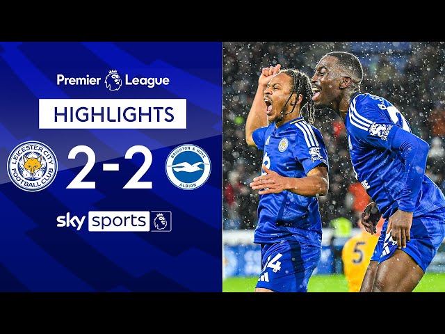 Foxes stage late comeback to rescue a point! | Leicester 2-2 Brighton | Premier League Highlights