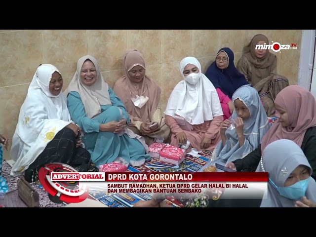 DPRD KOTA GORONTALO - SAMBUT RAMADHAN, KETUA DPRD GELAR HALAL BI HALAL DAN MEMBAGIKAN BANTUAN SEMBAK