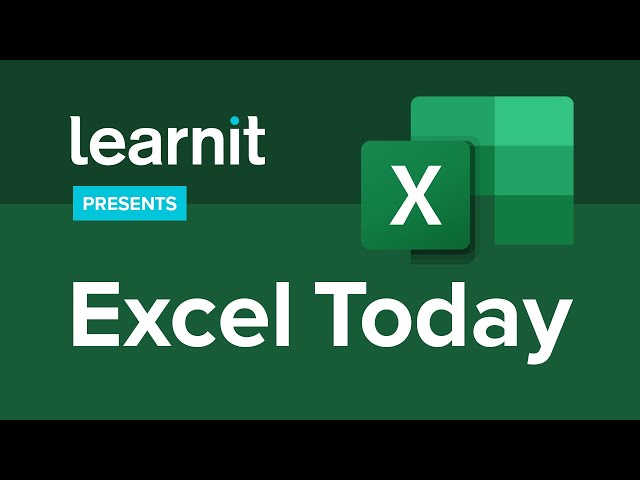 Excel Today - Data Analysis with RJ Williams