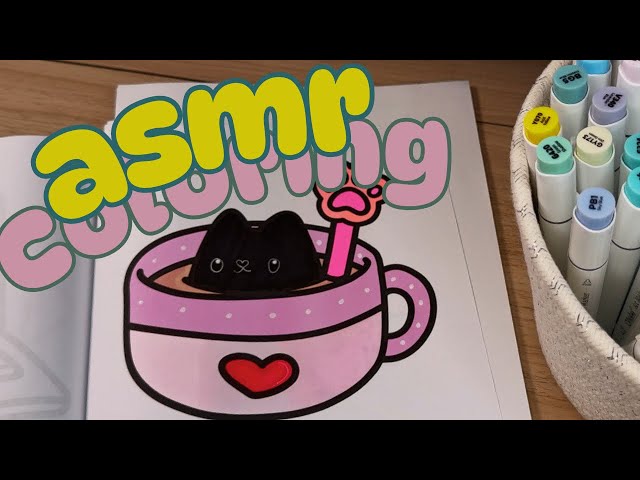 ASMR color with me ✨✏️ Satisfying Marker Strokes for Relaxation ✨✏️