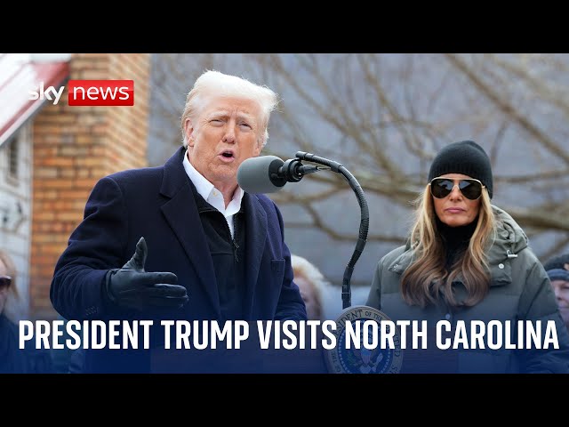 President Donald Trump visits North Carolina