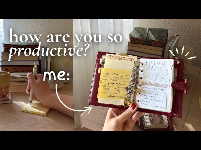 how to use your planner for productivity | pocket filofax edition