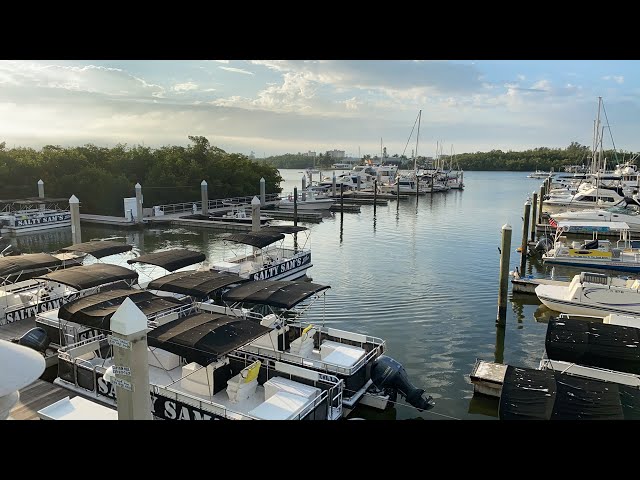 LIVE: Marina Morning, Salty Sam's Marina - Fort Myers Beach, Florida - 1/27/2022