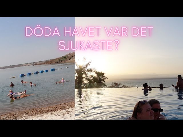 VI BADAR I DÖDA HAVET OCH HAR EN HELT FANTASTISK KVÄLL I SOLNEDGÅNGEN  - Resevlogg #6 Jordanien 2023