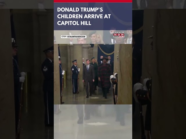 Donald Trump's 5 Children- Donald Jr., Ivanka, Eric, Tiffany, And Barron Arrive At Capitol Hill