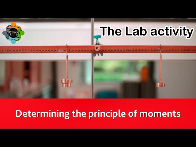 Determining  the principle of Moments - The Lab activity