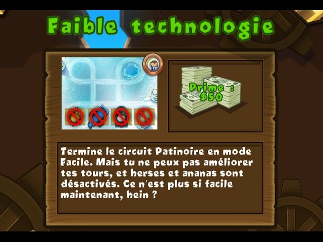 Bloons TD 5, mission aléatoire "Faible technologie"