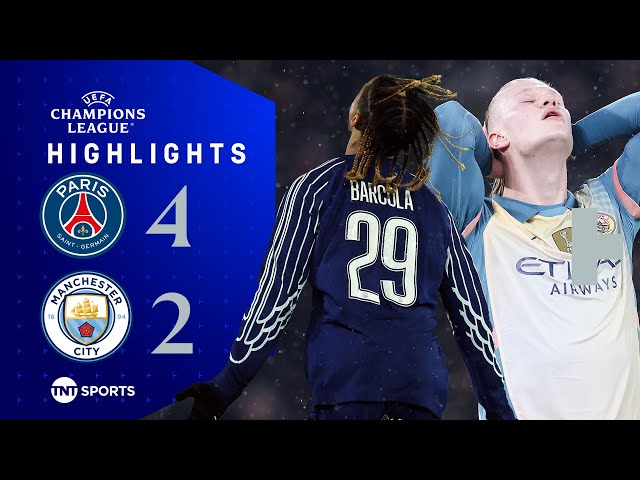 Man City On The Brink Of Elimination 🫨 | PSG 4-2 Man City | UEFA Champions League Highlights