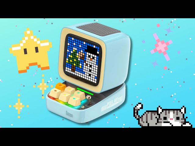 Divoom Ditoo Pro Retro Pixel Computer Portable Speaker Creative Aesthetic #gifted