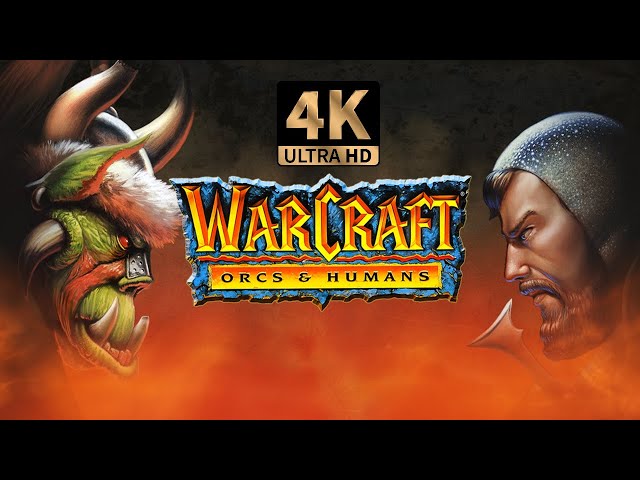 Warcraft: Orcs & Humans (1994) | Longplay - Full Playthrough | DOS 4K