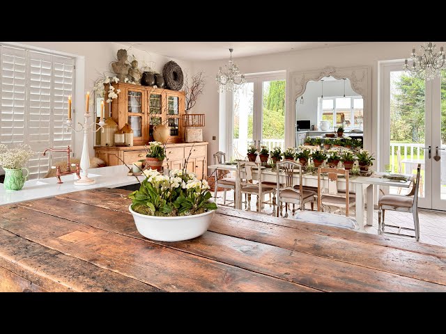 KITCHEN Decorating Ideas ~ SPRING Decor ~ Thrifted Decor ~ Natural Decor ~ SPRING Decorating Ep 1