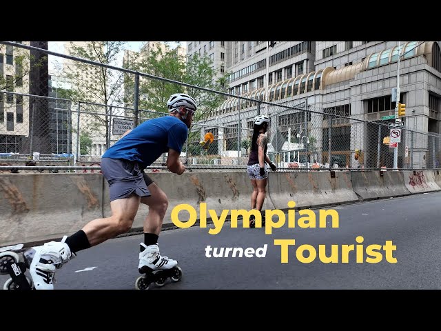 Showing an Olympian around NYC | Urban Skating (Rollerblading)