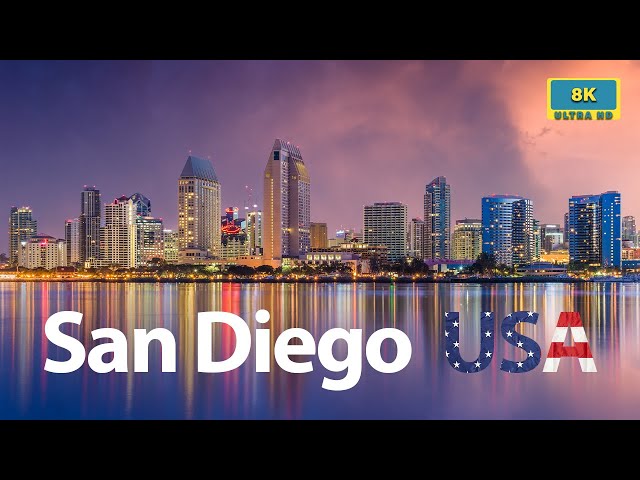 San Diego California  USA 🇺🇸  in 4k 60 FPS  By drone