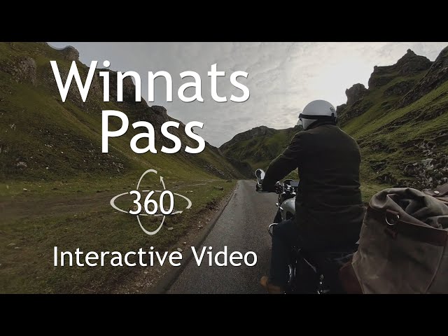 Winnats Pass on a Bonneville T120