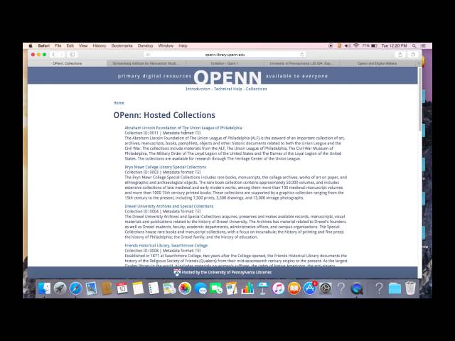 Using OPenn, an Introduction by Jessie Dummer