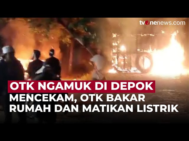 Depok Bergejolak! Kelompok Misterius Bersenjata Serang dan Bakar Bangunan | OneNews Update