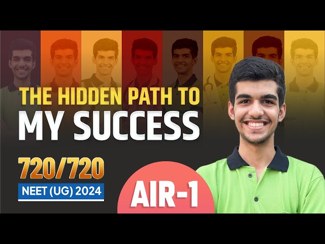 AIR-1 in NEET 2024 (720/720) | The Hidden Path to My Success 🚀 Taijas Singh | ALLEN