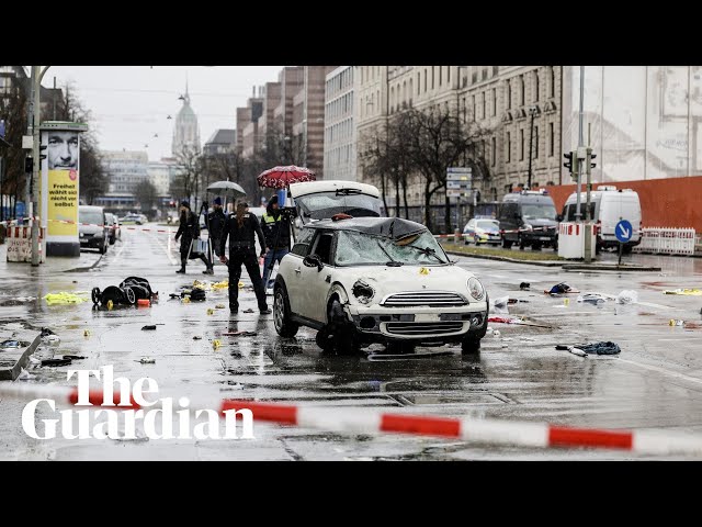 At least 28 injured after car hits union rally in ‘suspected attack’ in Munich