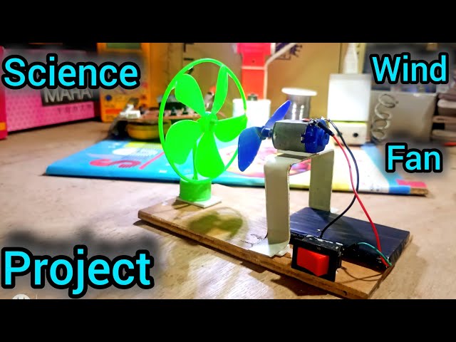 How To Make Electric Wind Fan || Wind Fan Project