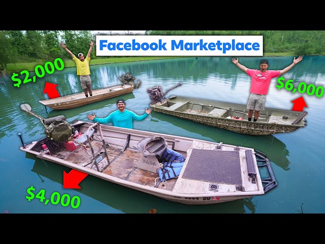 $2,000 vs $6,000 Facebook Marketplace Mud Boat Challenge!