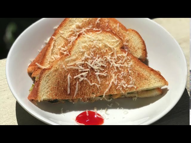 Mix veg Parmesan cheese sandwich