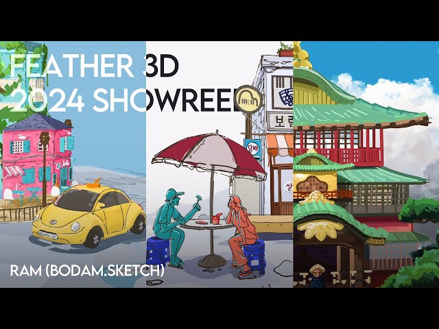 Feather 3D Showreel 2024 | Ram (@bodam.sketch)