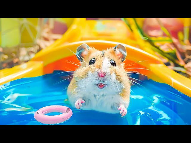 🛑 Hamster Escapes the Rainbow Hanging Maze in Real Life 🐹 Hamster Life