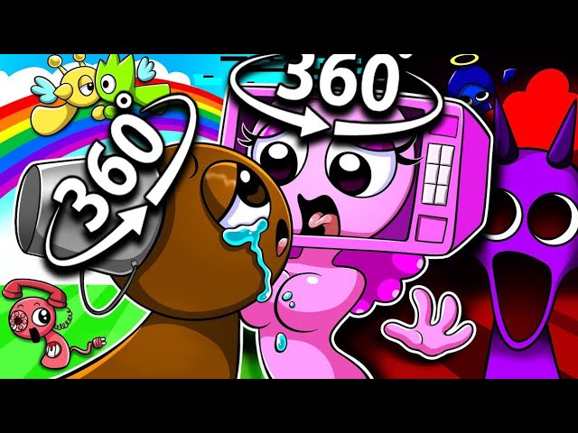 360° VR Microwave Fall in Love with Tele?! | Incredibox Sprunki Animation 3 #sprunki #incredibox