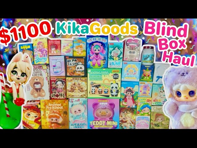 $1100 KIKAGOODS BLIND BOX UNBOXING!! *♡* YOOKI, PANDA ROLL, AND MORE!!