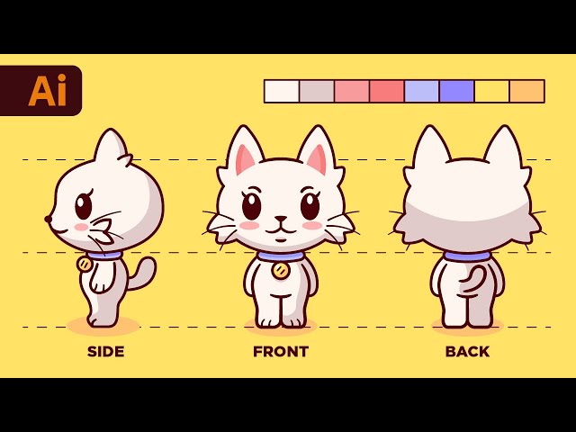 Adobe Illustrator Tutorial - How to Create Cute Character Designs