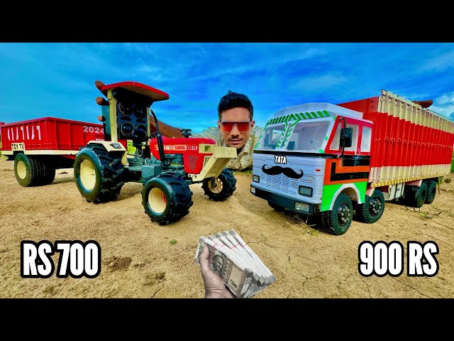 Remote Control Swaraj 855 Vs Tata Truck