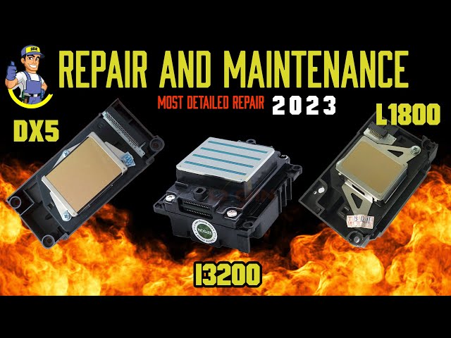 PRINTHEAD REPAIR I3200 DX5 L1800 (with English subtitles)