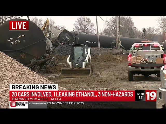 Cleanup underway after Norfolk Southern train derails in Seneca County