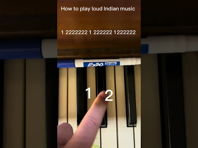 How to play loud Indian music #piano #pianomusic #pianototurial ￼#DonaldTrump #maga