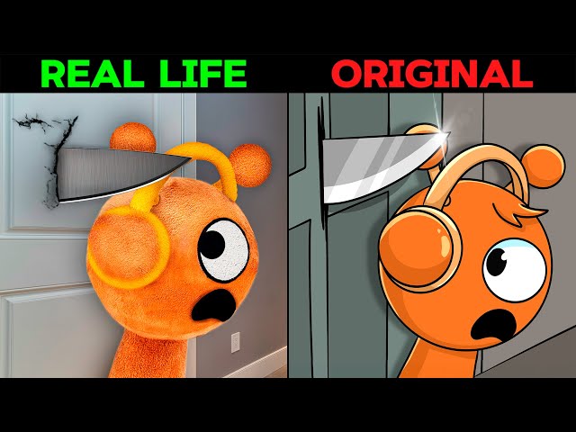 The Best TikTok of Incredibox Sprunki: R.I.P OREN House of Horrors | REAL LIFE vs ORIGINAL