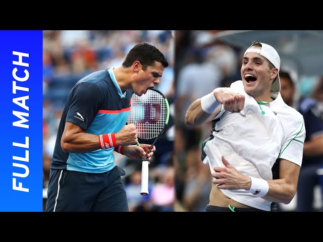 John Isner vs Milos Raonic in a battle of the big servers! | US Open 2018 Round 4