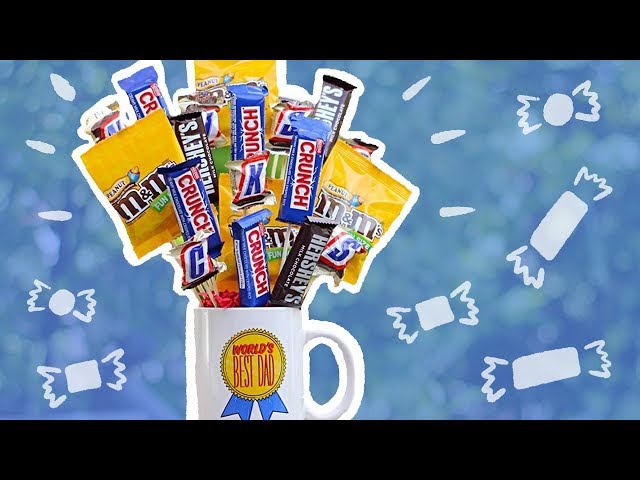 Candy Bouquet DIY Father's Day Gift for Dad Tutorial 👔 Dollar Tree DIY