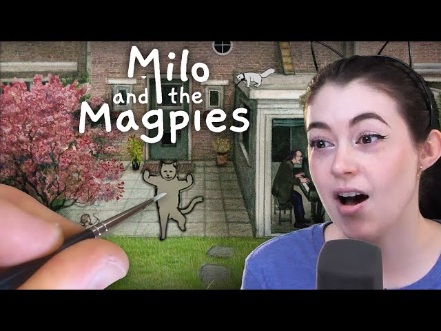 Cozy hand-painted puzzle game (Milo and the Magpies)