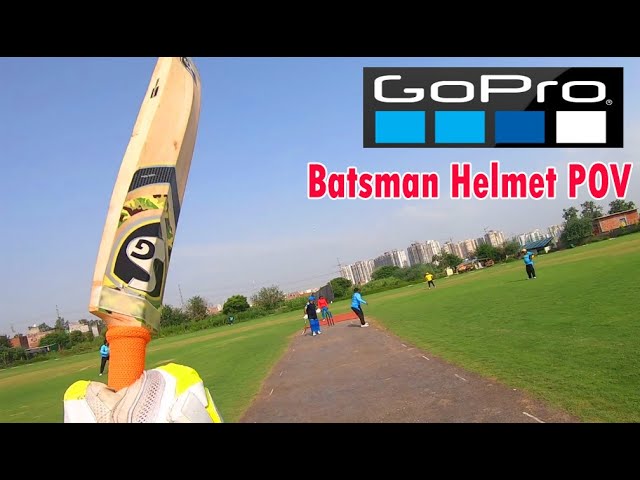 Hero GoPro Batsman POV ! Helmet Camera Cricket View