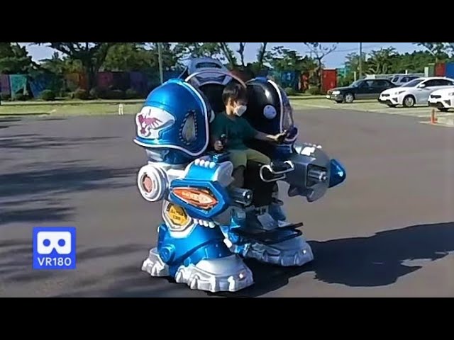 3D 180VR 4K Battle Robot Rider 😍😍 Children Love to Ride & Control Robot  Dream Robot