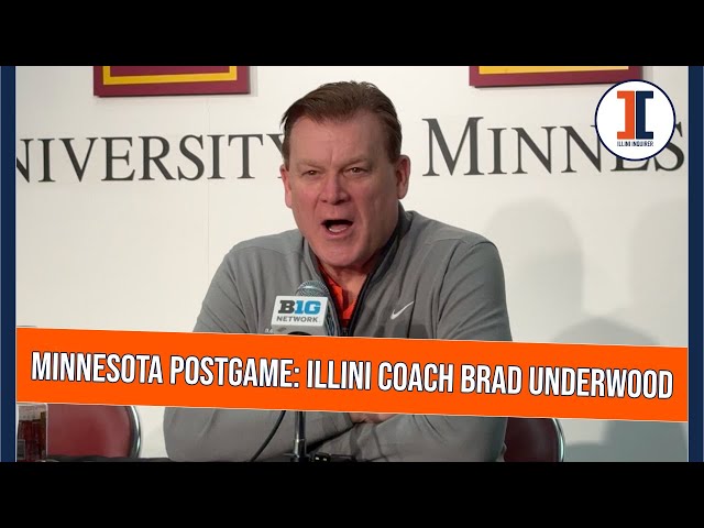 Minnesota postgame: Illini coach Brad Underwood press conference