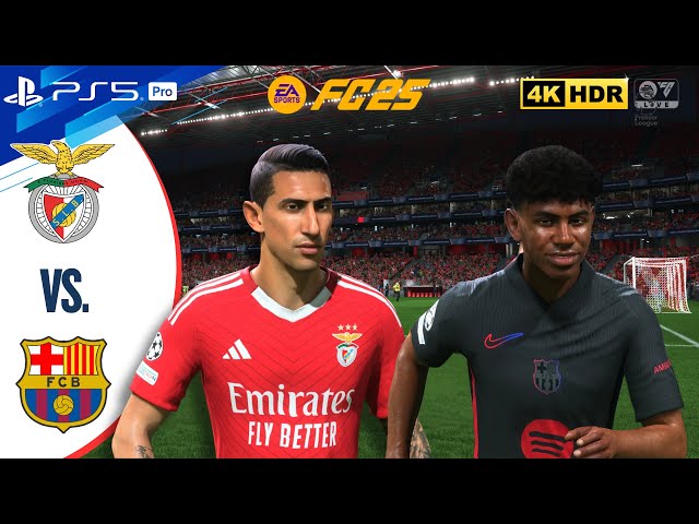 SL Benfica vs FC Barcelona | UEFA Champions League 24/25 Full Match | FC 25 | PS5 Pro [4K60]