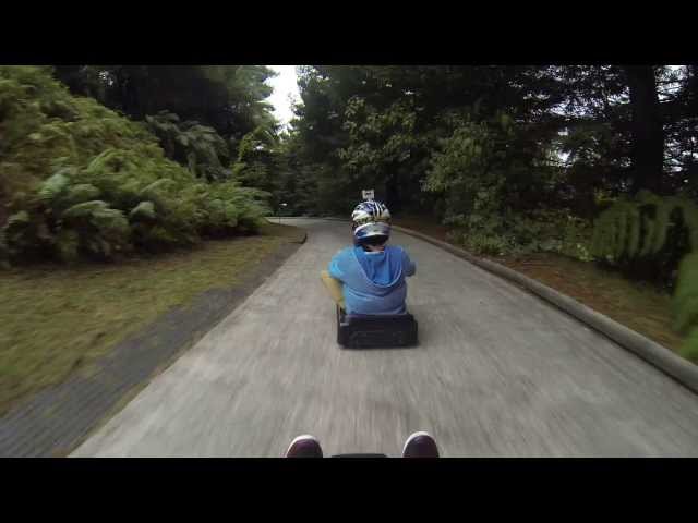 Rotorua skyline Luge 2013 Crash!