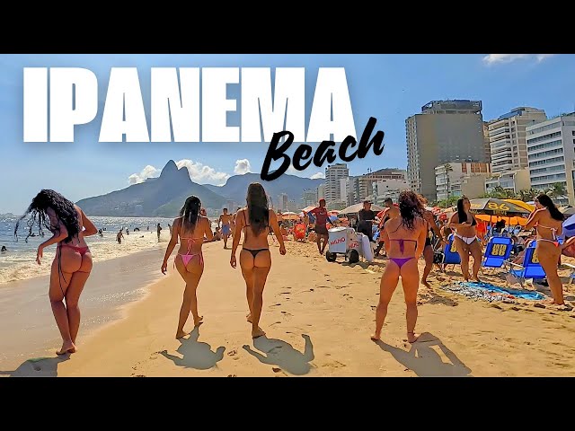 🇧🇷 The Stunning Ipanema Beach in the Summer | Brazil Beach Walk