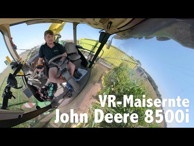 Agrolohn Maisernte mit John Deere 8500i | 360 Grad VR Video