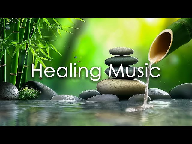 🎵 Relaxing Music Relieves Stress, Anxiety, and Depression** 🌿 Bamboo Water Fountain