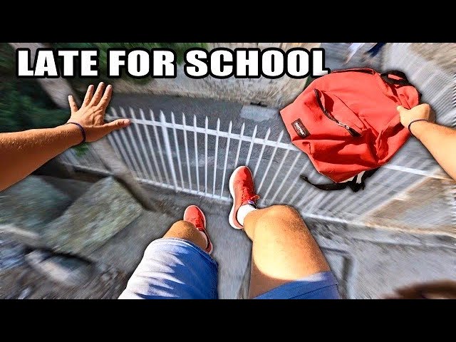 LATE FOR SCHOOL (Extreme Parkour POV)