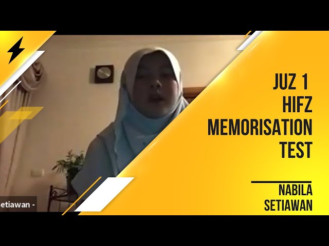 Juz 1 Hifz Memorisation Test Nabila Setiawan