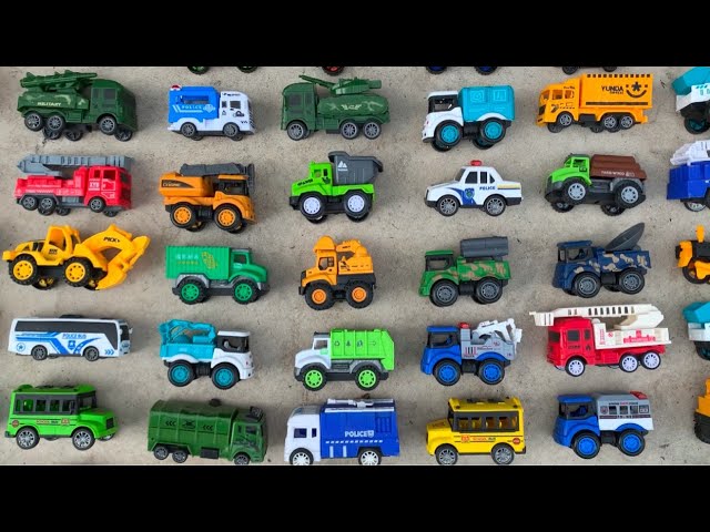 Crane Truck, Police Bus, Dump Truck, Race Car, Toys Cars, Rescue Car, Garbage Truck, Rocket Truck